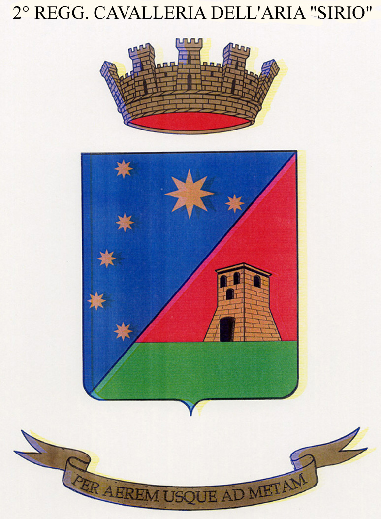 Emblema del 2° Reggimento Cavalleria dell'Aria "Sirio" 